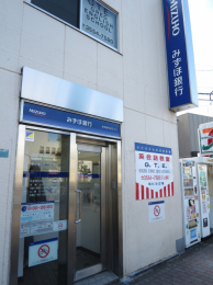 　駅前「みずほ銀行ＡＴＭ」