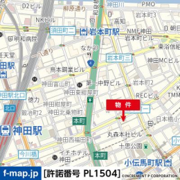 現地案内図　『小伝馬町駅』徒歩4分をはじめとした7駅10路線利用可能なロケーション